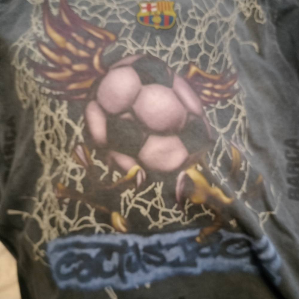 Cactus Jack by Travis Scott Gray Soccer Graphic Tee